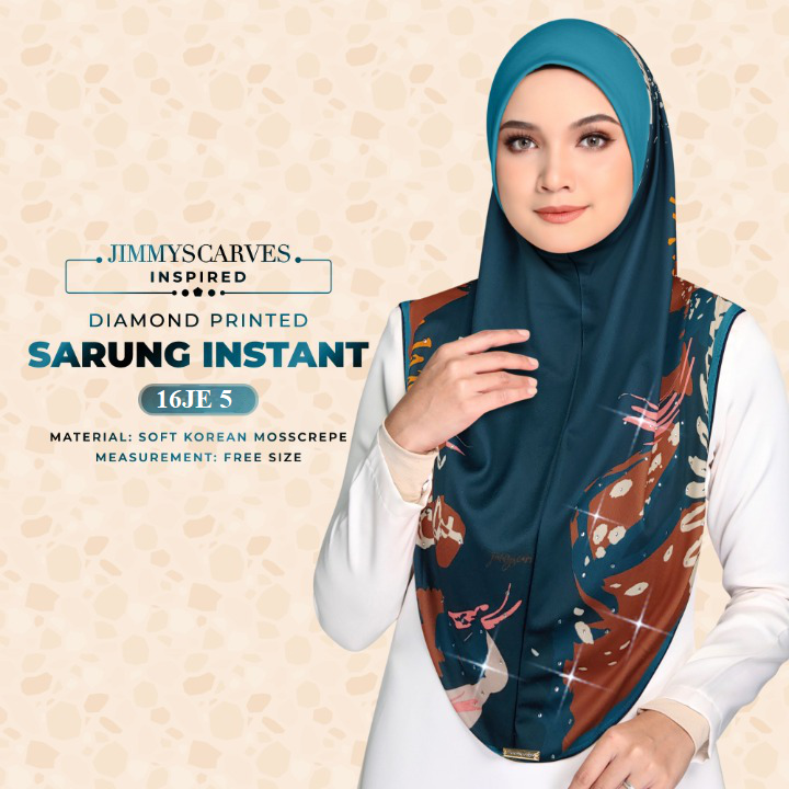 Jimmy Scarves Inspired - Instant Sarung Diamond Printed