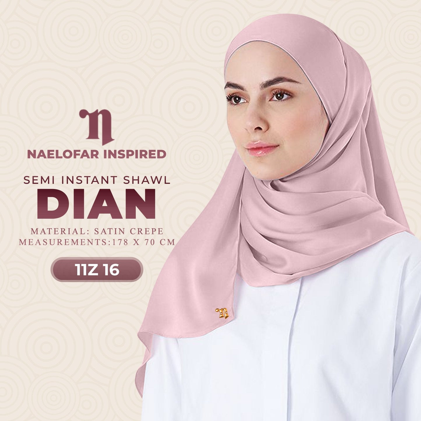 Naelofar Dian Semi-Instant Shawl Collection