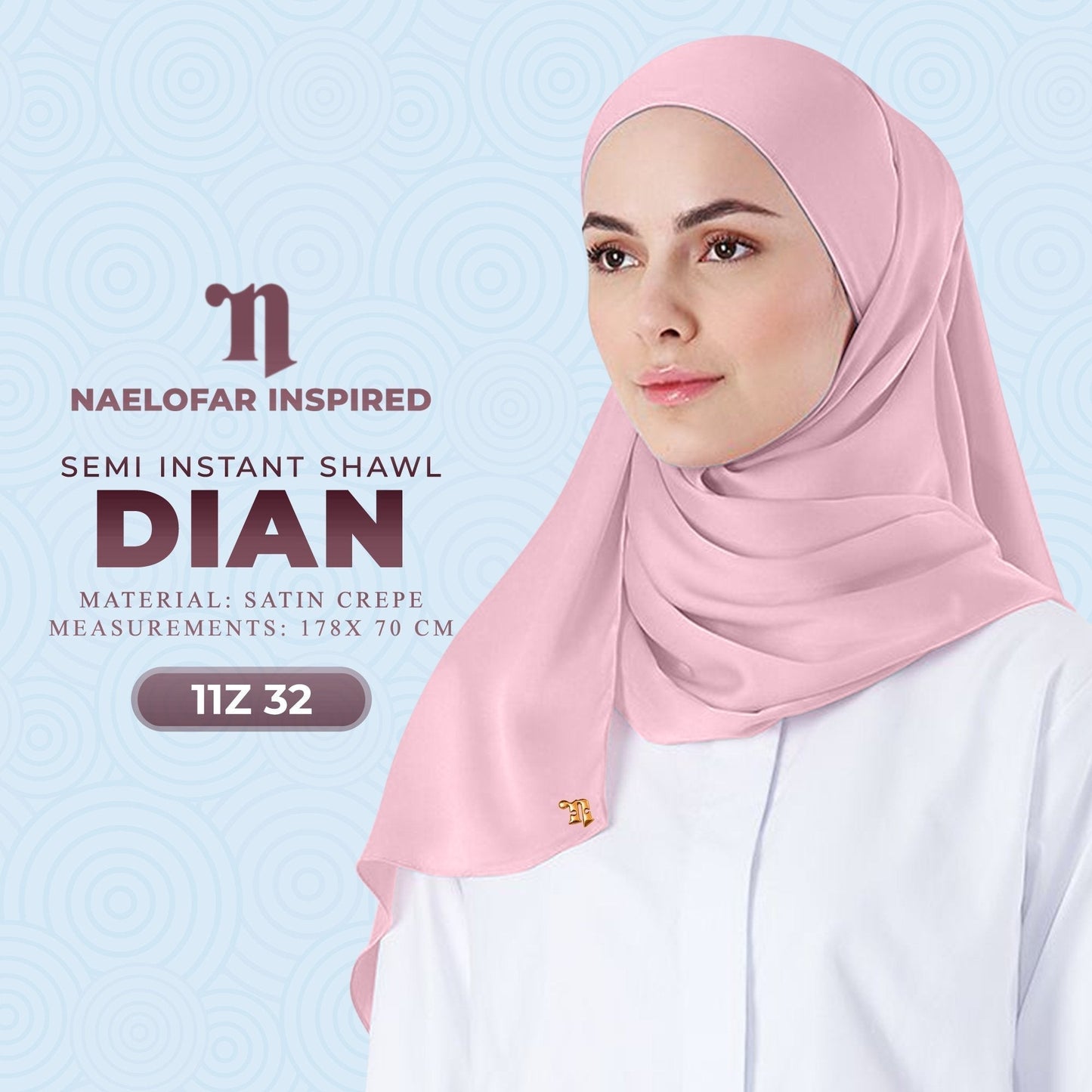 Naelofar Dian Semi-Instant Shawl Collection