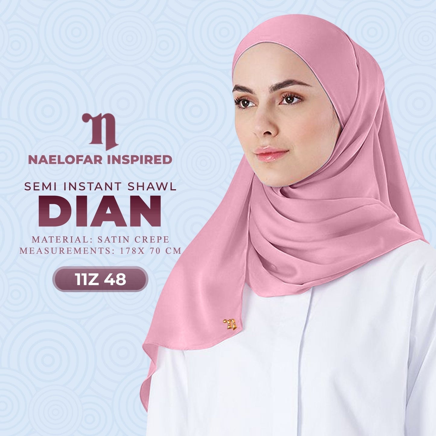 Naelofar Dian Semi-Instant Shawl Collection