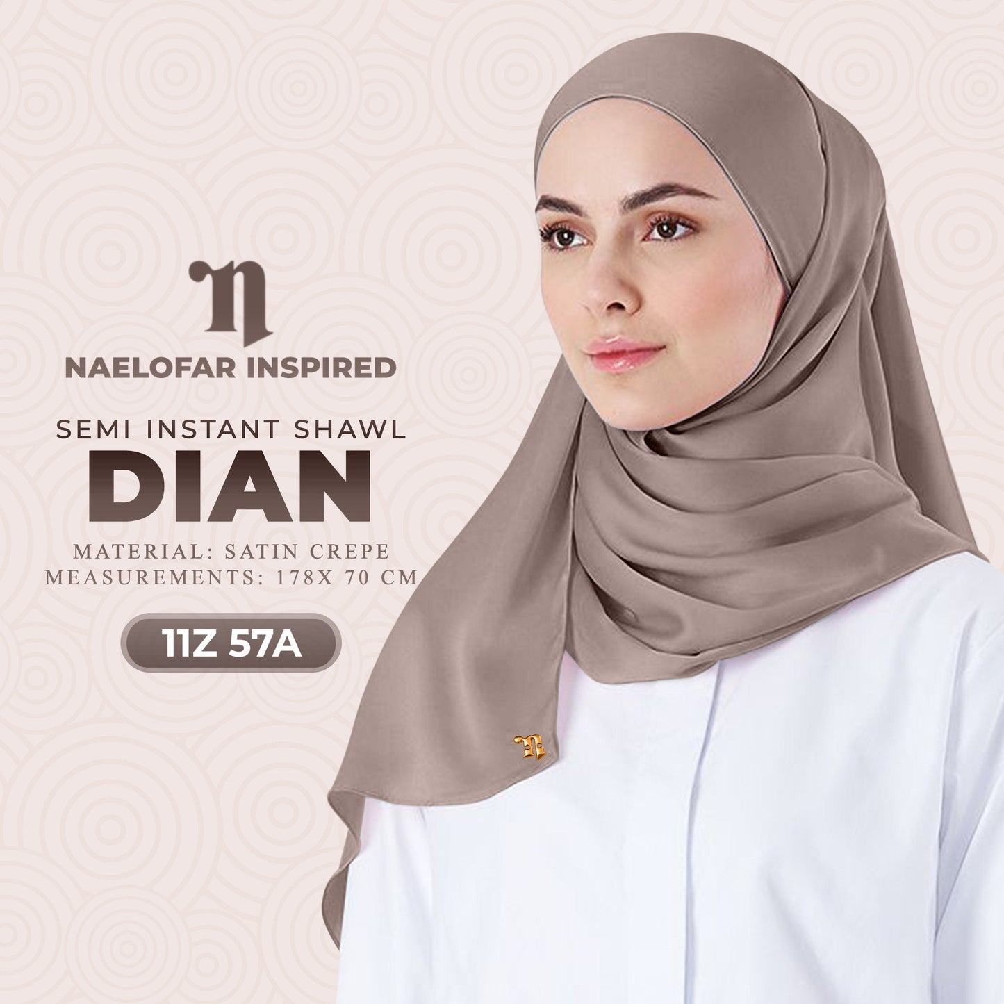 Naelofar Dian Semi-Instant Shawl Collection