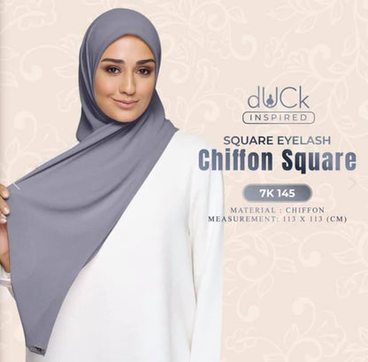 dUCk Square Eyelash Chiffon