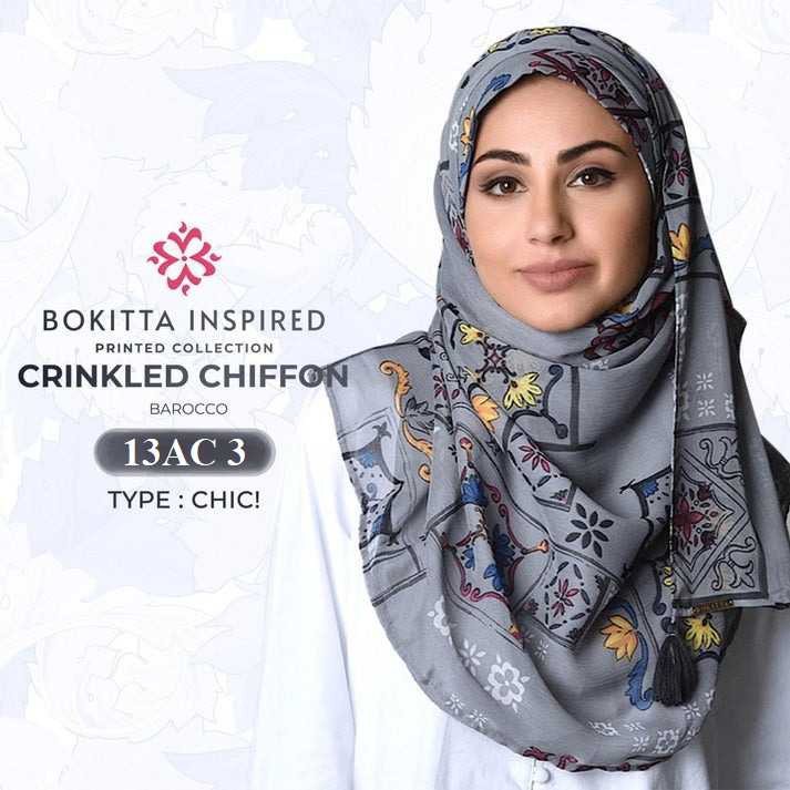 Bokitta CHIC! Printed Crinkled Chiffon Collection