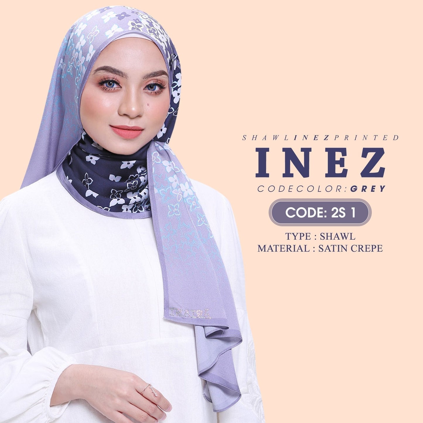 Ariani Shawl INEZ & Reflective Printed Collection RM14