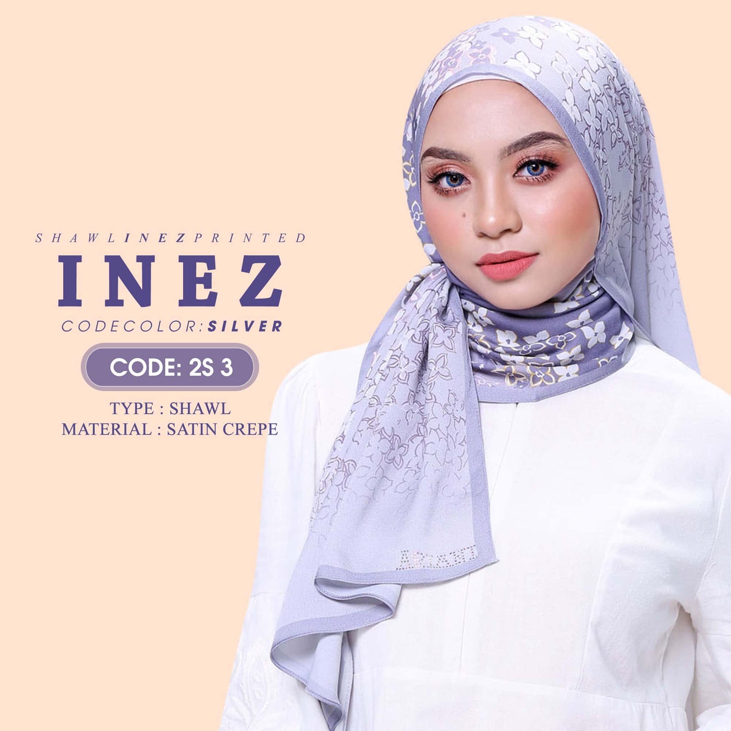 Ariani Shawl INEZ & Reflective Printed Collection RM14