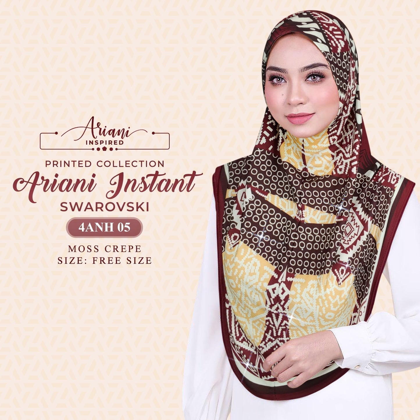 Ariani Instant Sarung Swarovski Printed Collection RM12