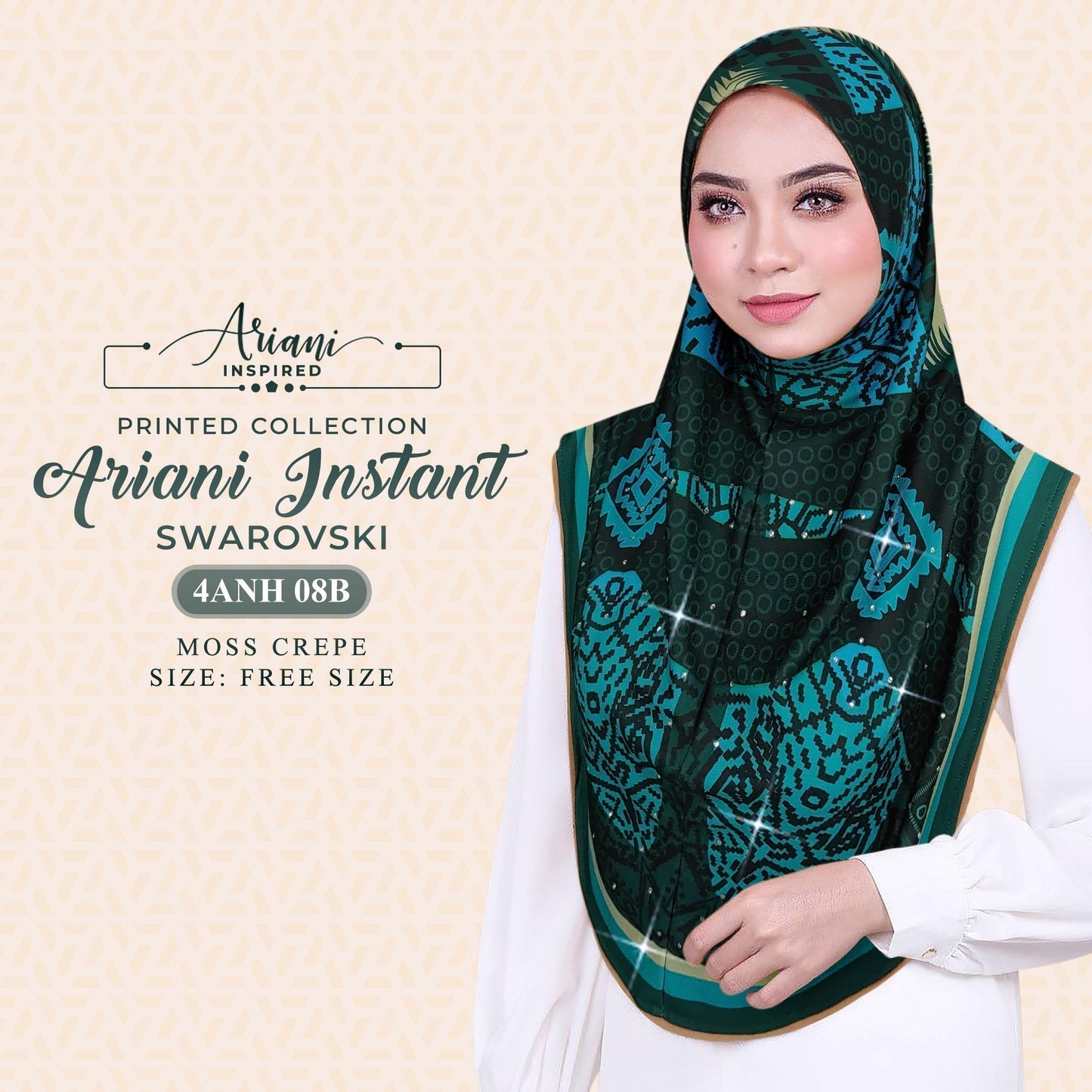 Ariani Instant Sarung Swarovski Printed Collection RM12