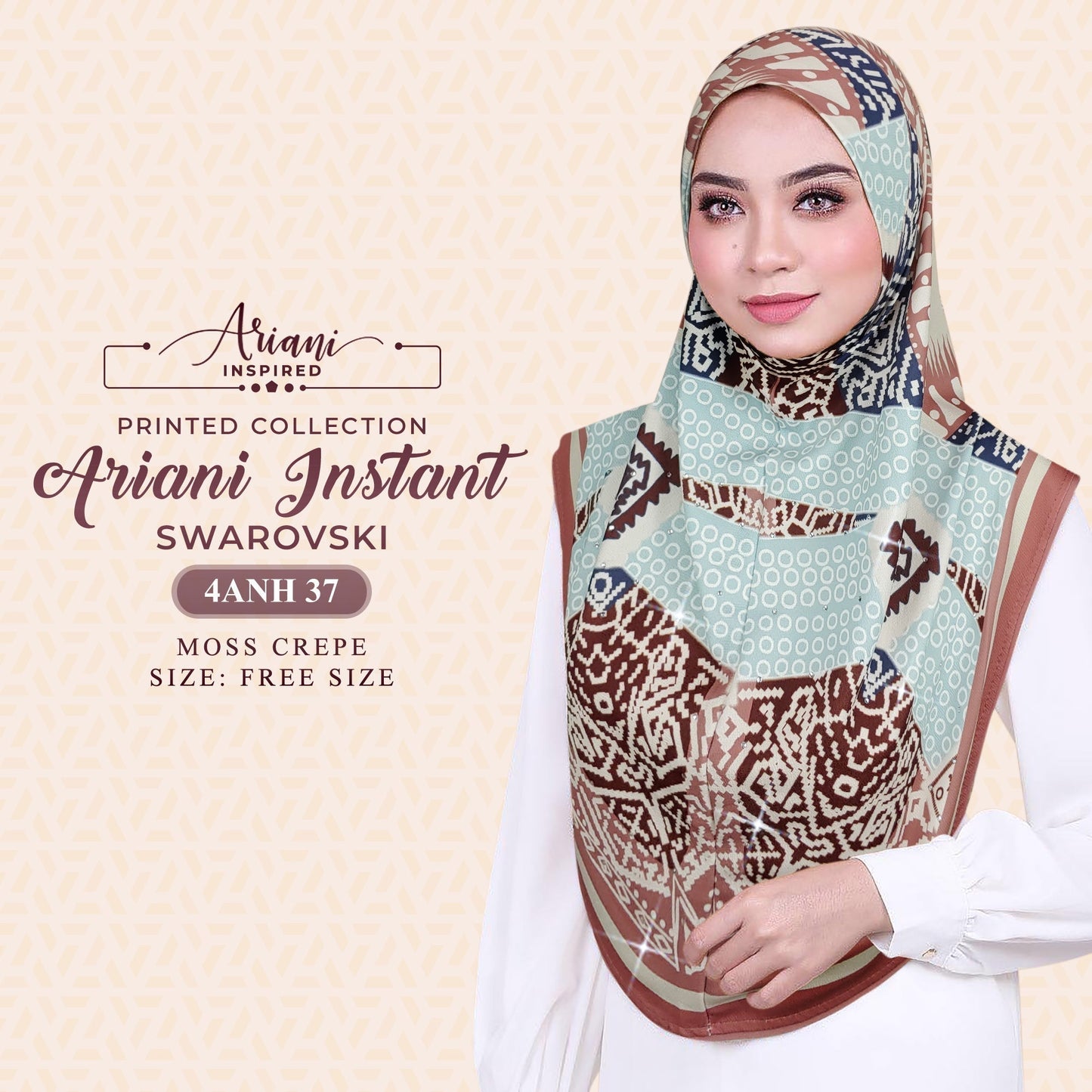 Ariani Instant Sarung Swarovski Printed Collection RM12