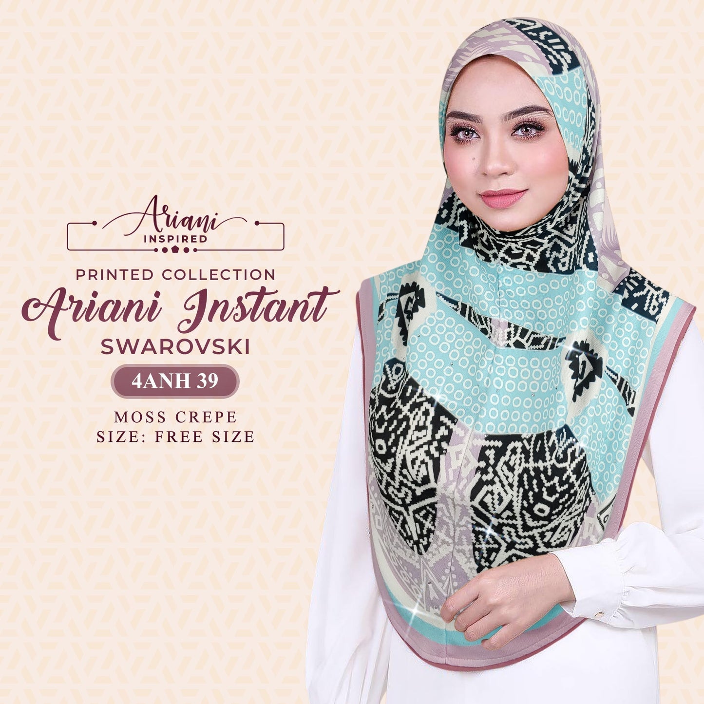 Ariani Instant Sarung Swarovski Printed Collection RM12