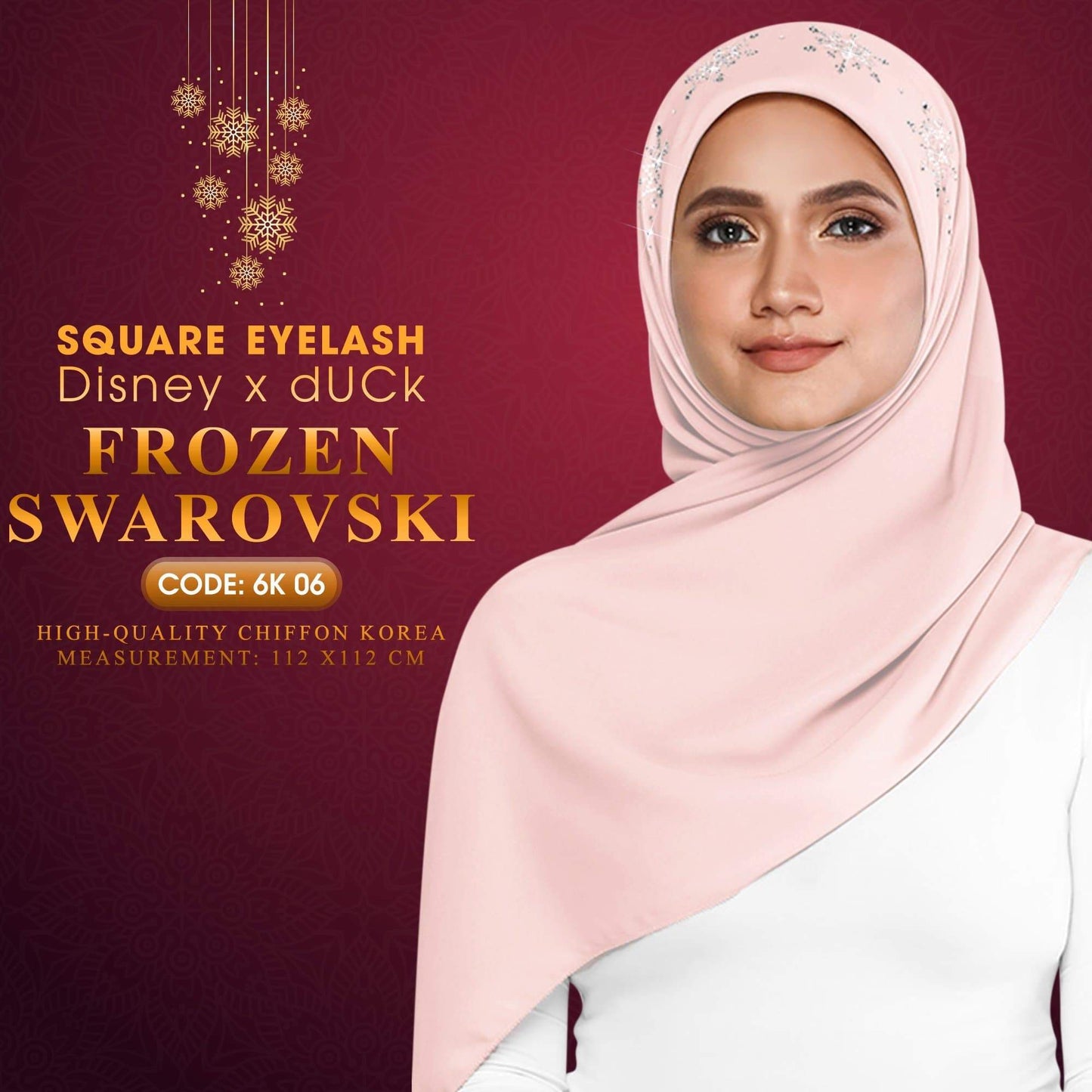 dUCk Swarovski Eyelash Square Collection RM14