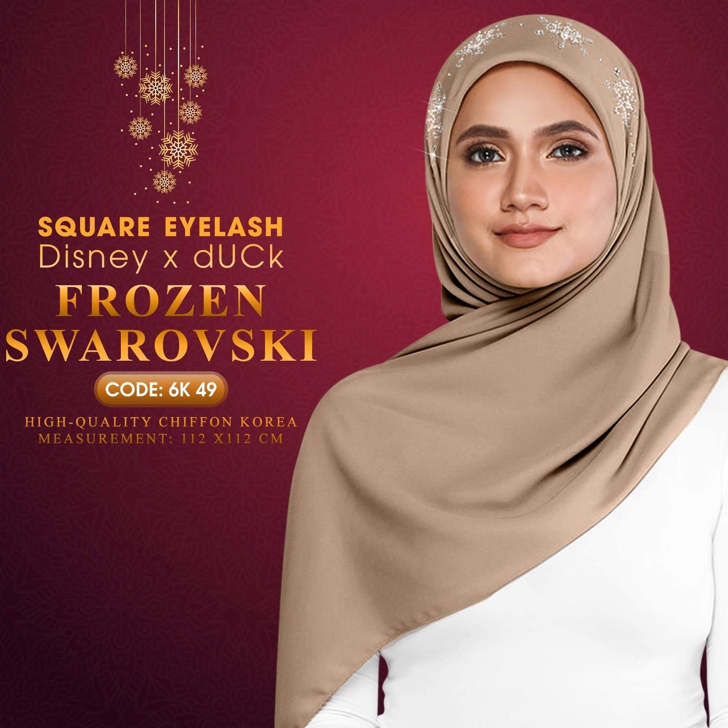 dUCk Swarovski Eyelash Square Collection RM14