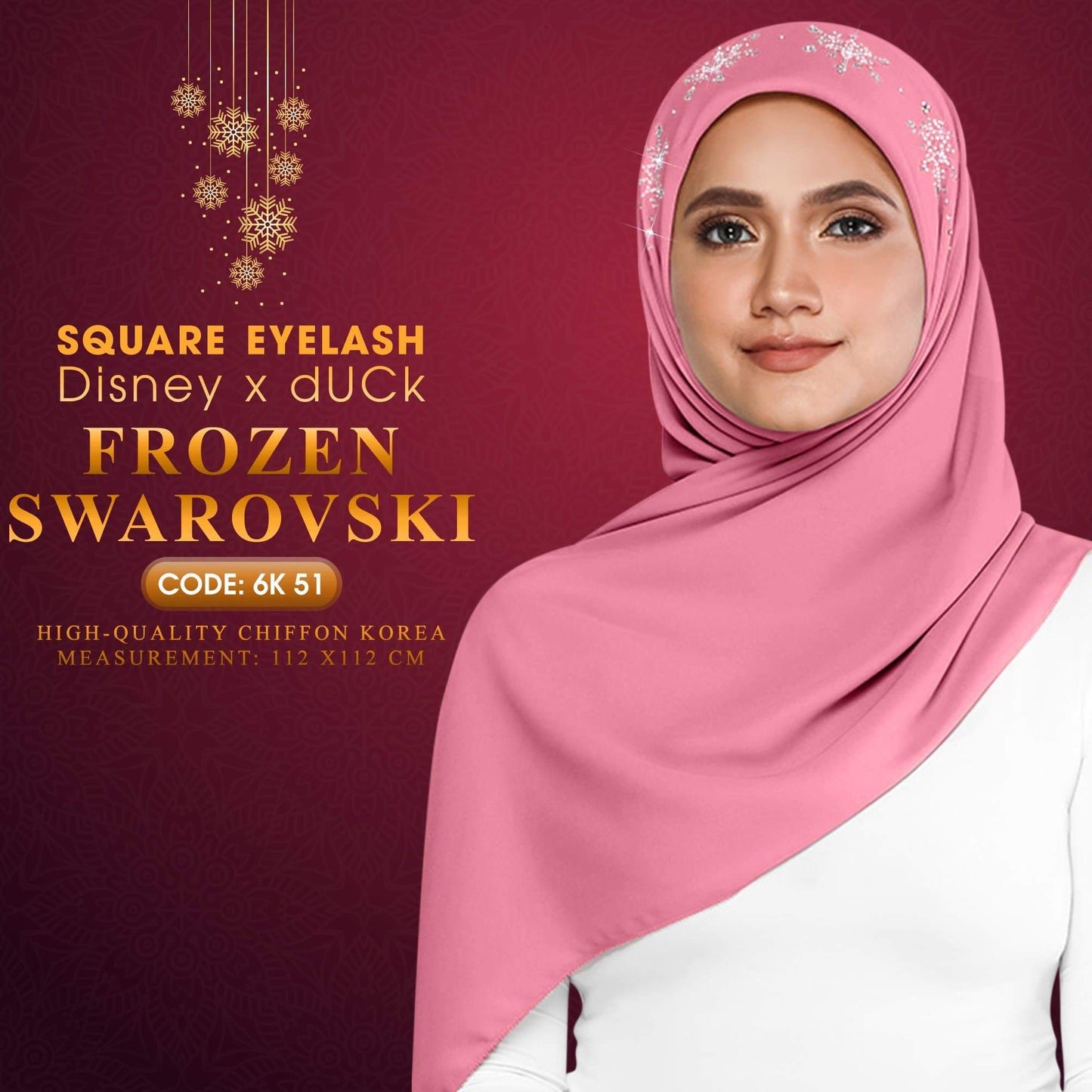 dUCk Swarovski Eyelash Square Collection RM14