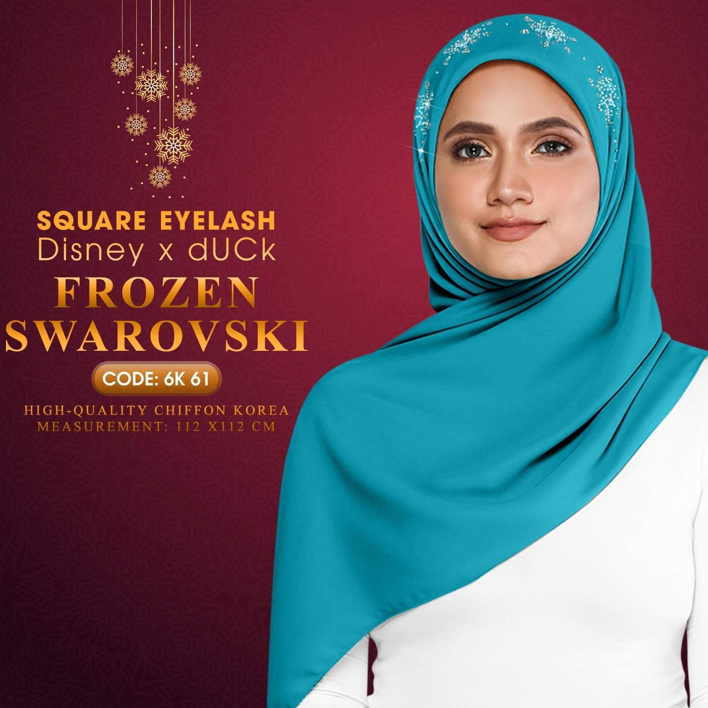 dUCk Swarovski Eyelash Square Collection RM14