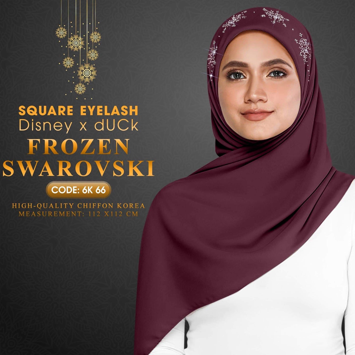 dUCk Swarovski Eyelash Square Collection RM14