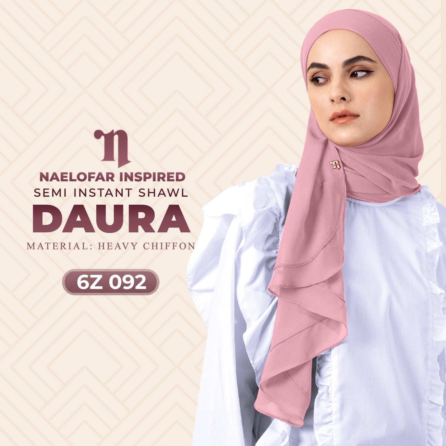 Naelofar Daura Semi Instant Shawl Collection