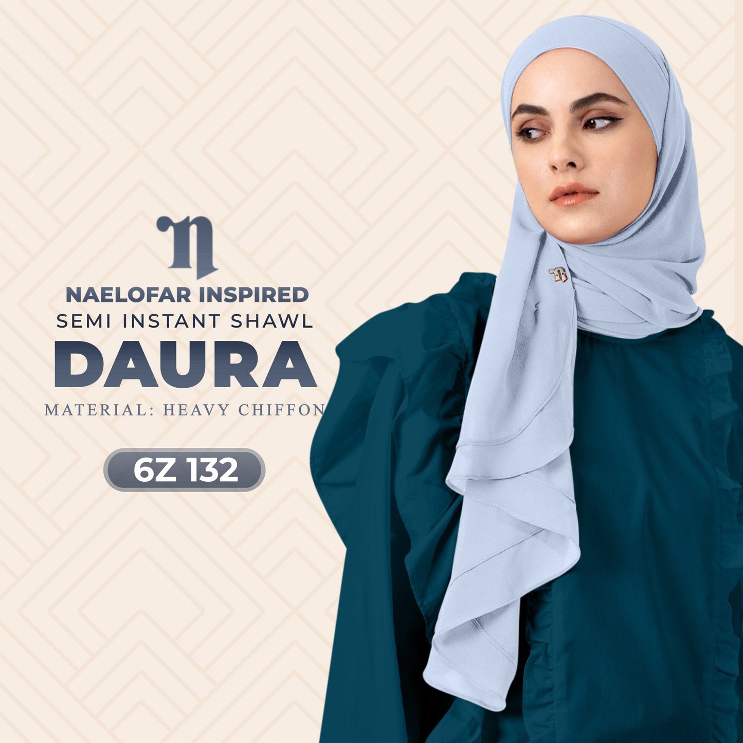 Naelofar Daura Semi Instant Shawl Collection