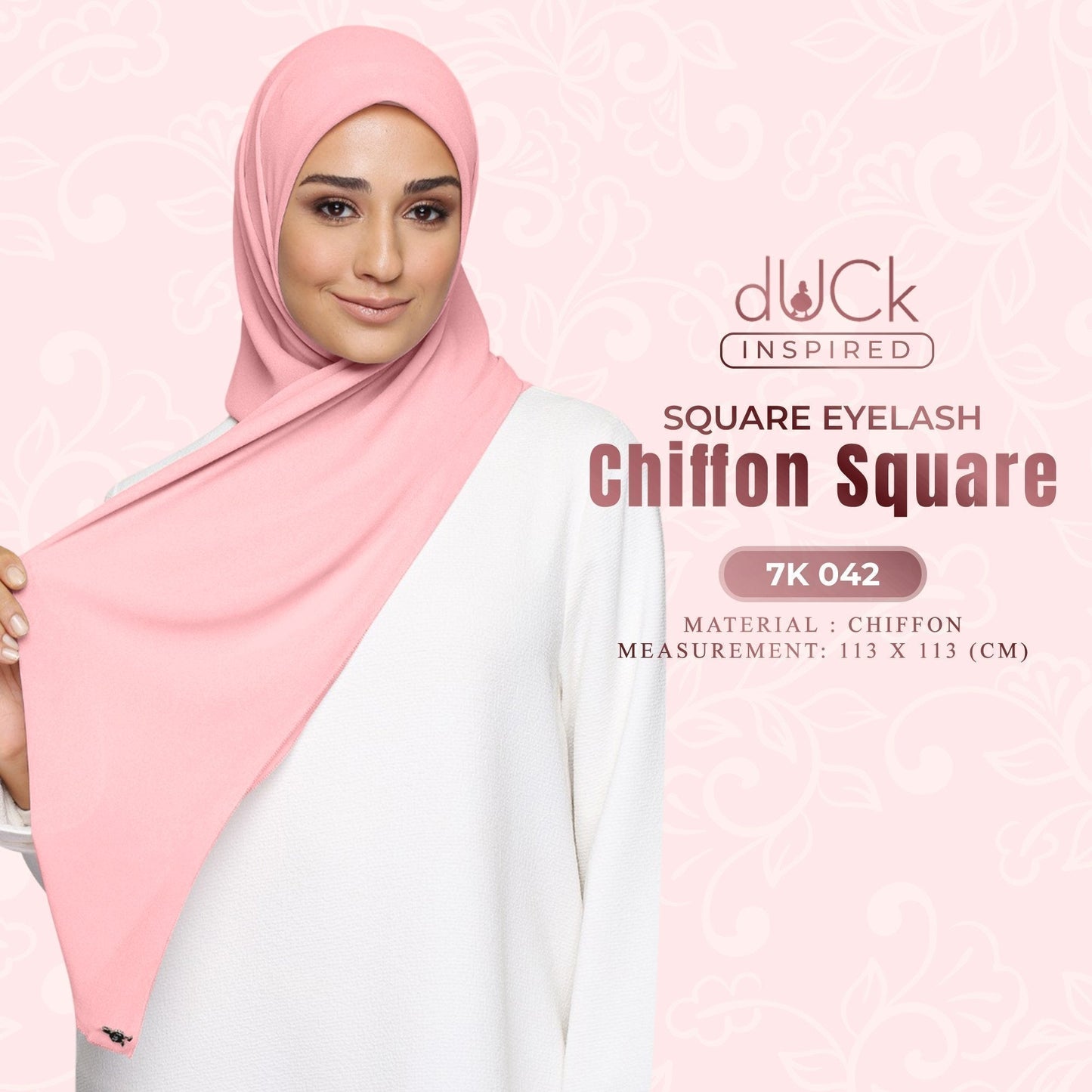 dUCk Square Eyelash Chiffon