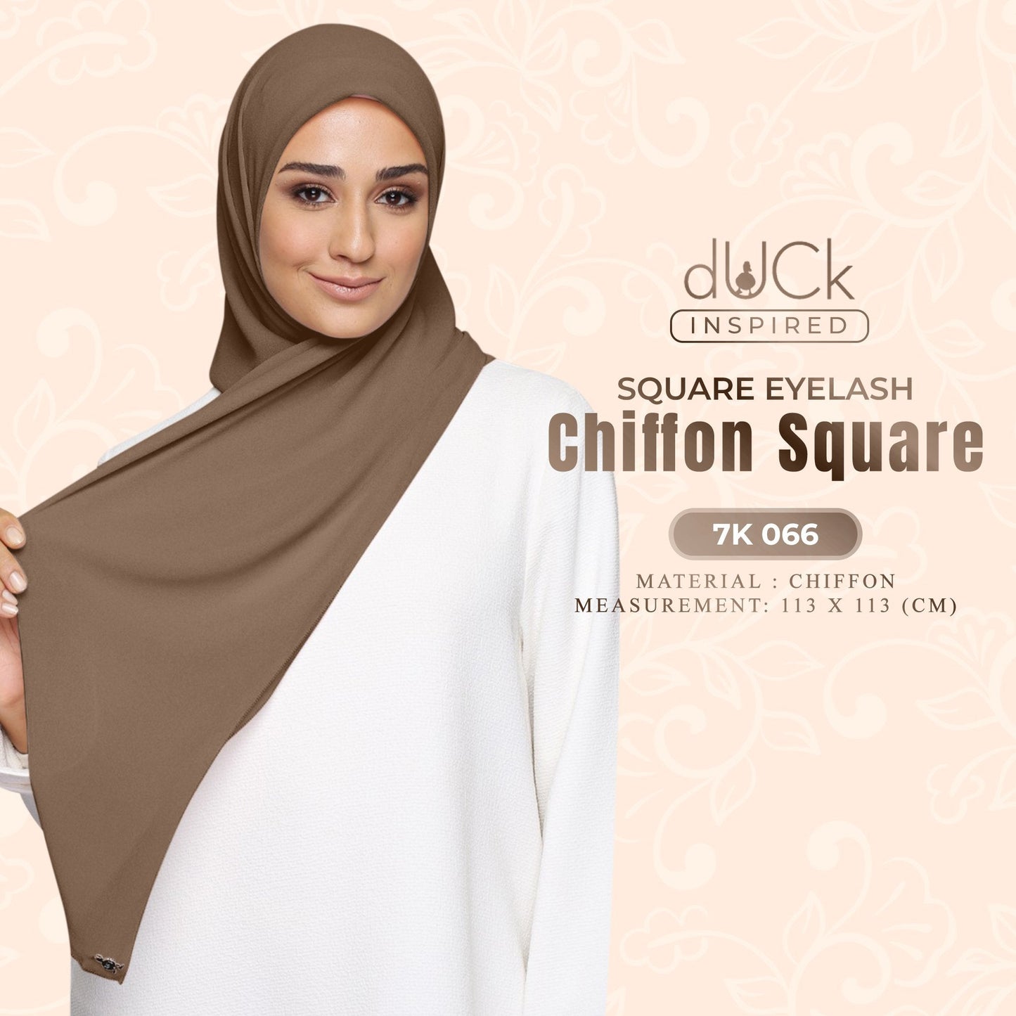 dUCk Square Eyelash Chiffon