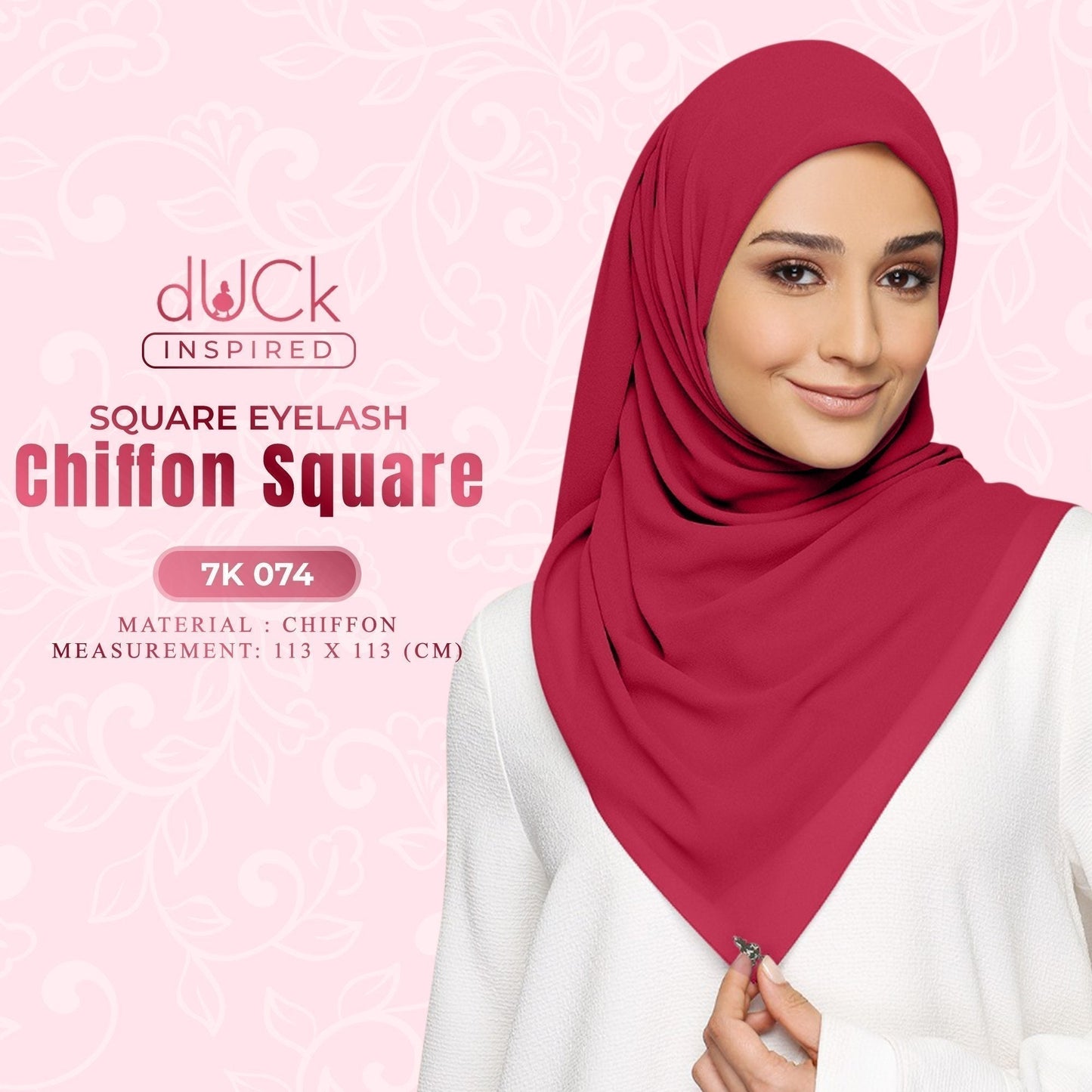 dUCk Square Eyelash Chiffon