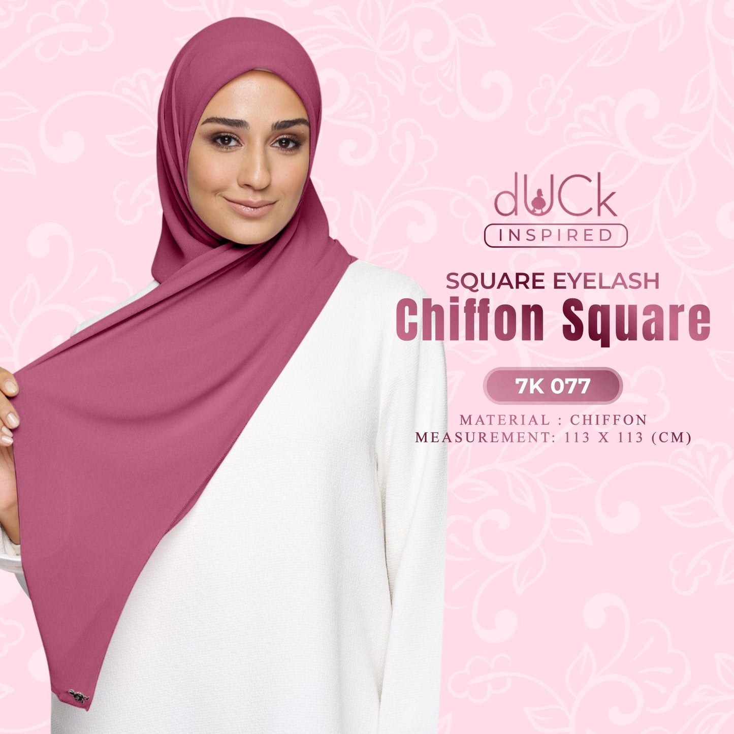 dUCk Square Eyelash Chiffon