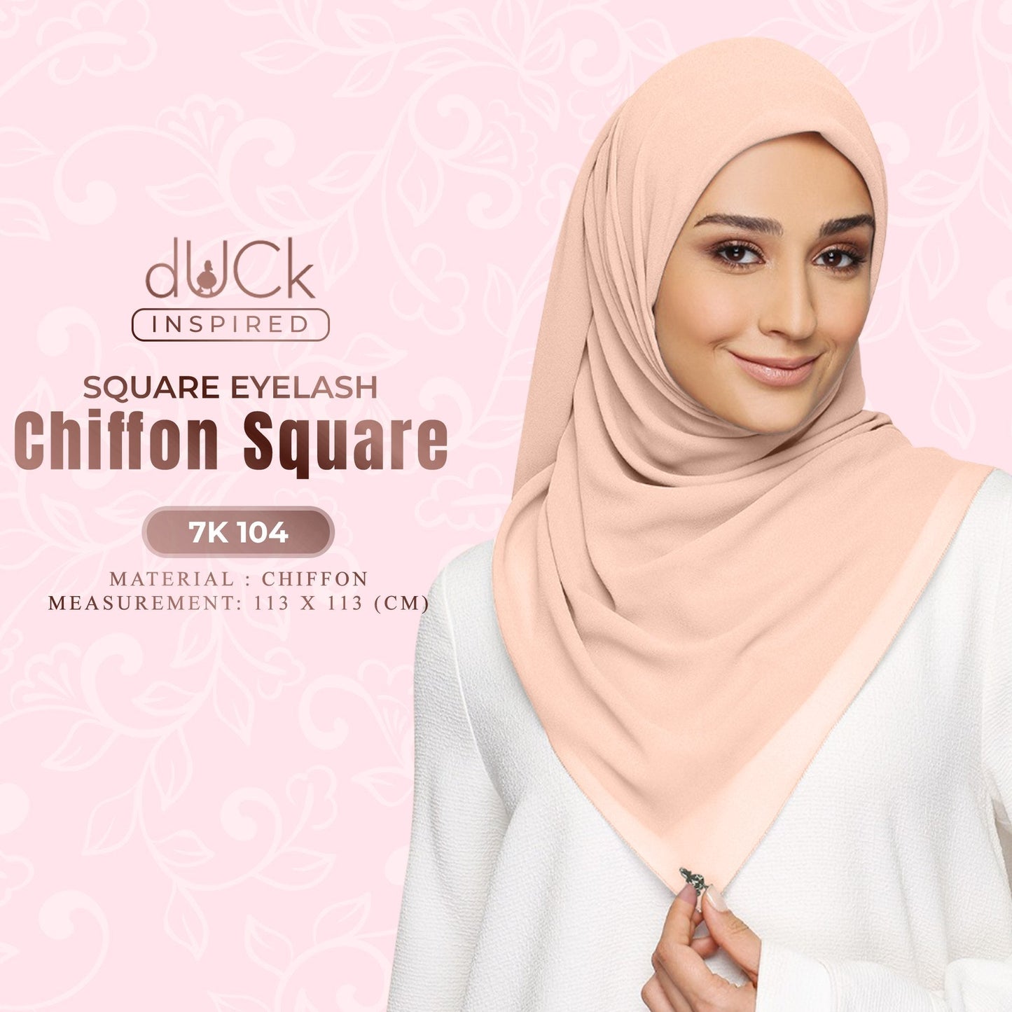 dUCk Square Eyelash Chiffon