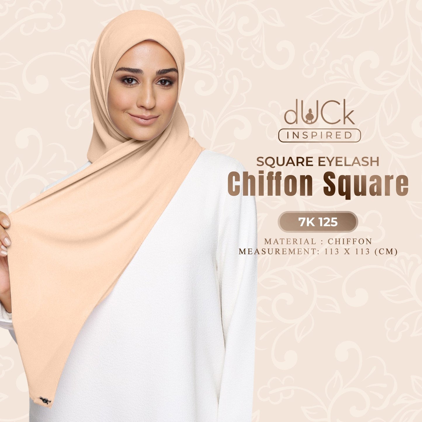 dUCk Square Eyelash Chiffon