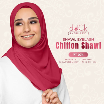 dUCk Shawl Eyelash Chiffon Collection