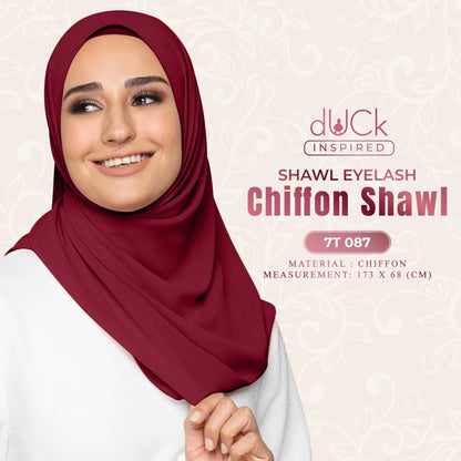 dUCk Shawl Eyelash Chiffon Collection