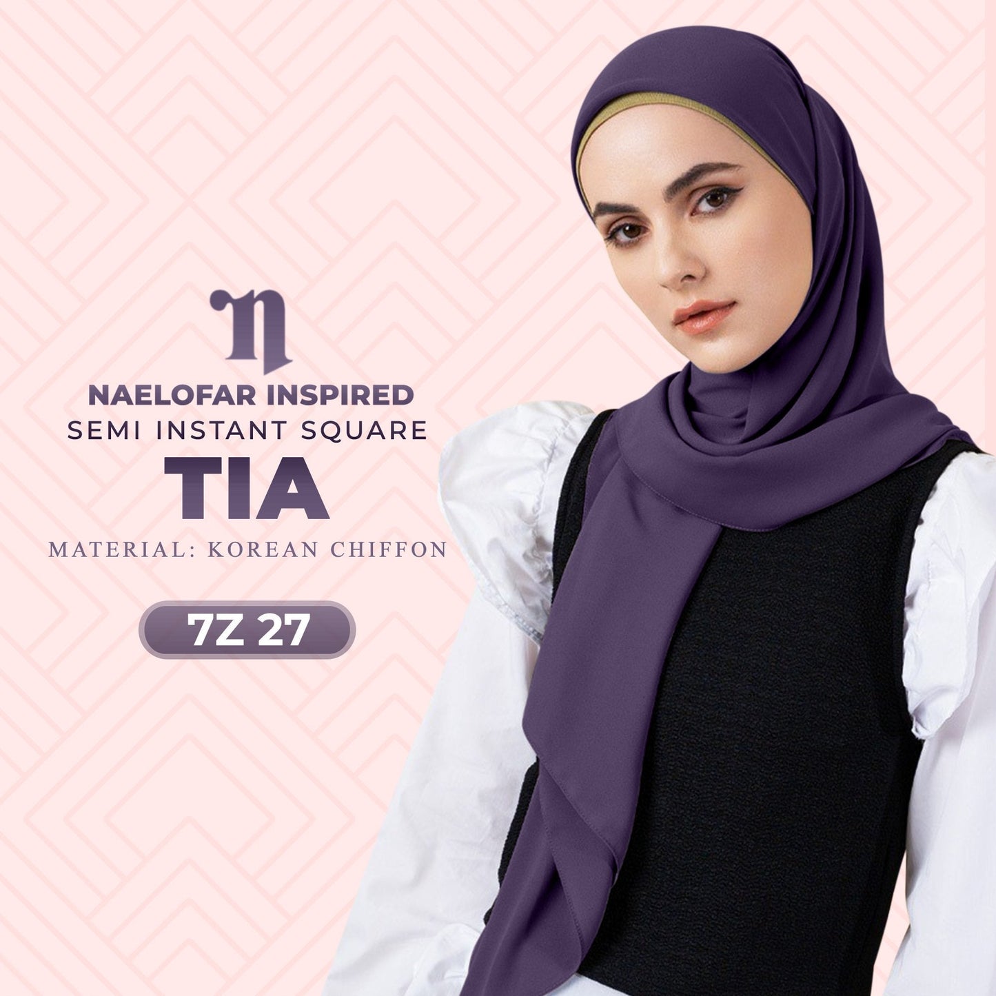 Naelofar TIA Semi Instant Square Collection RM14