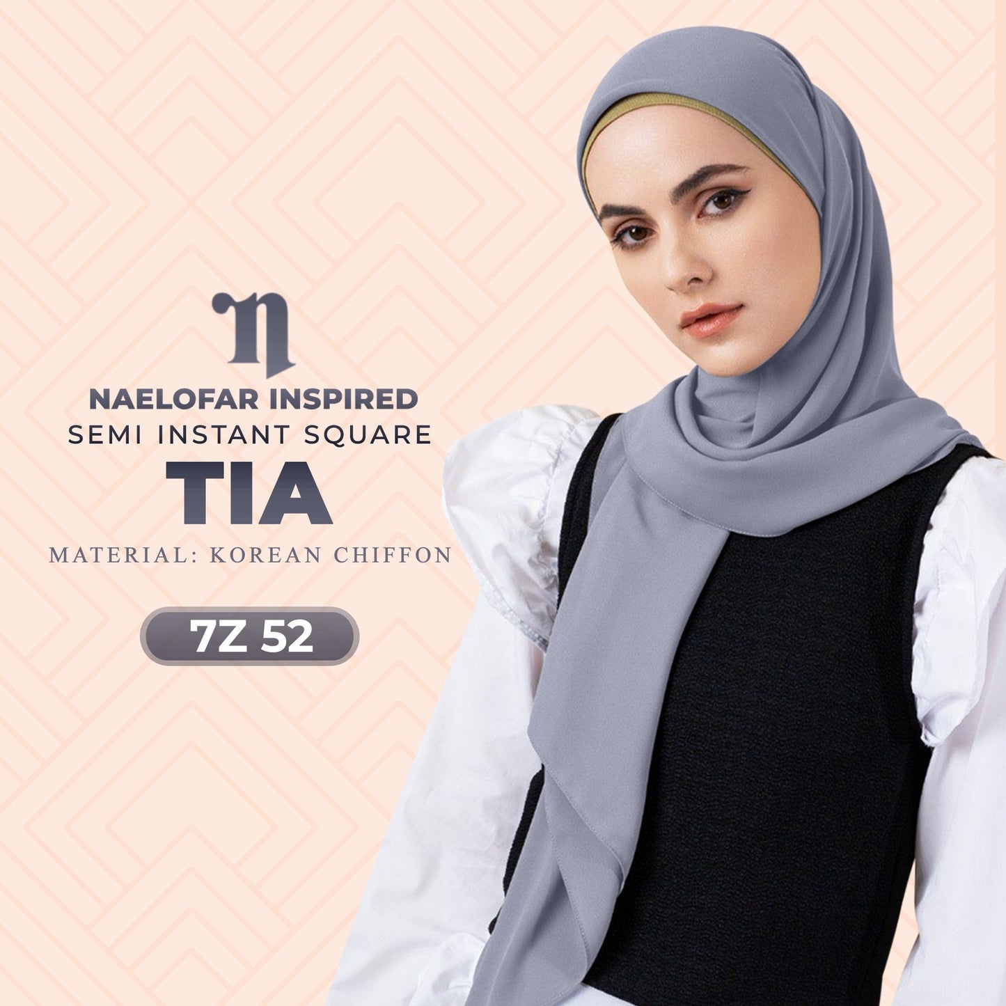 Naelofar TIA Semi Instant Square Collection RM14