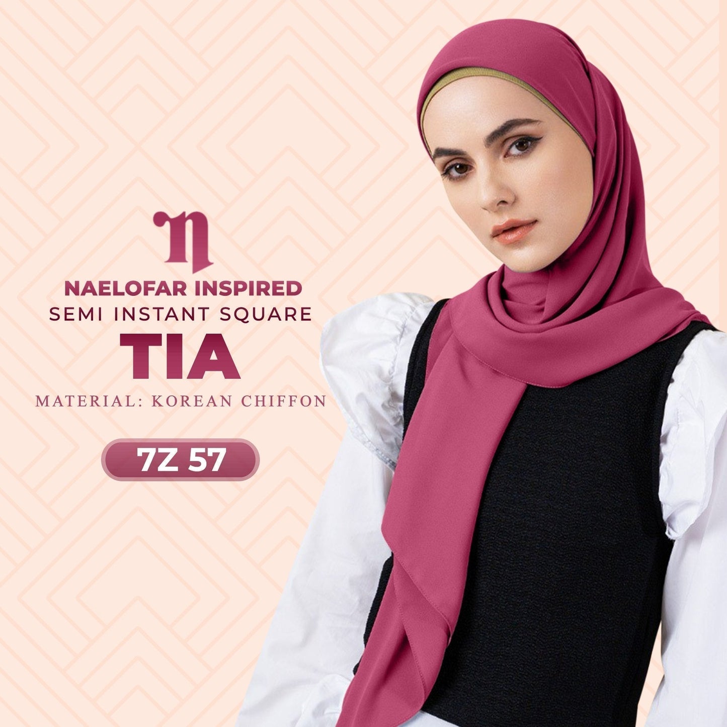 Naelofar TIA Semi Instant Square Collection RM14