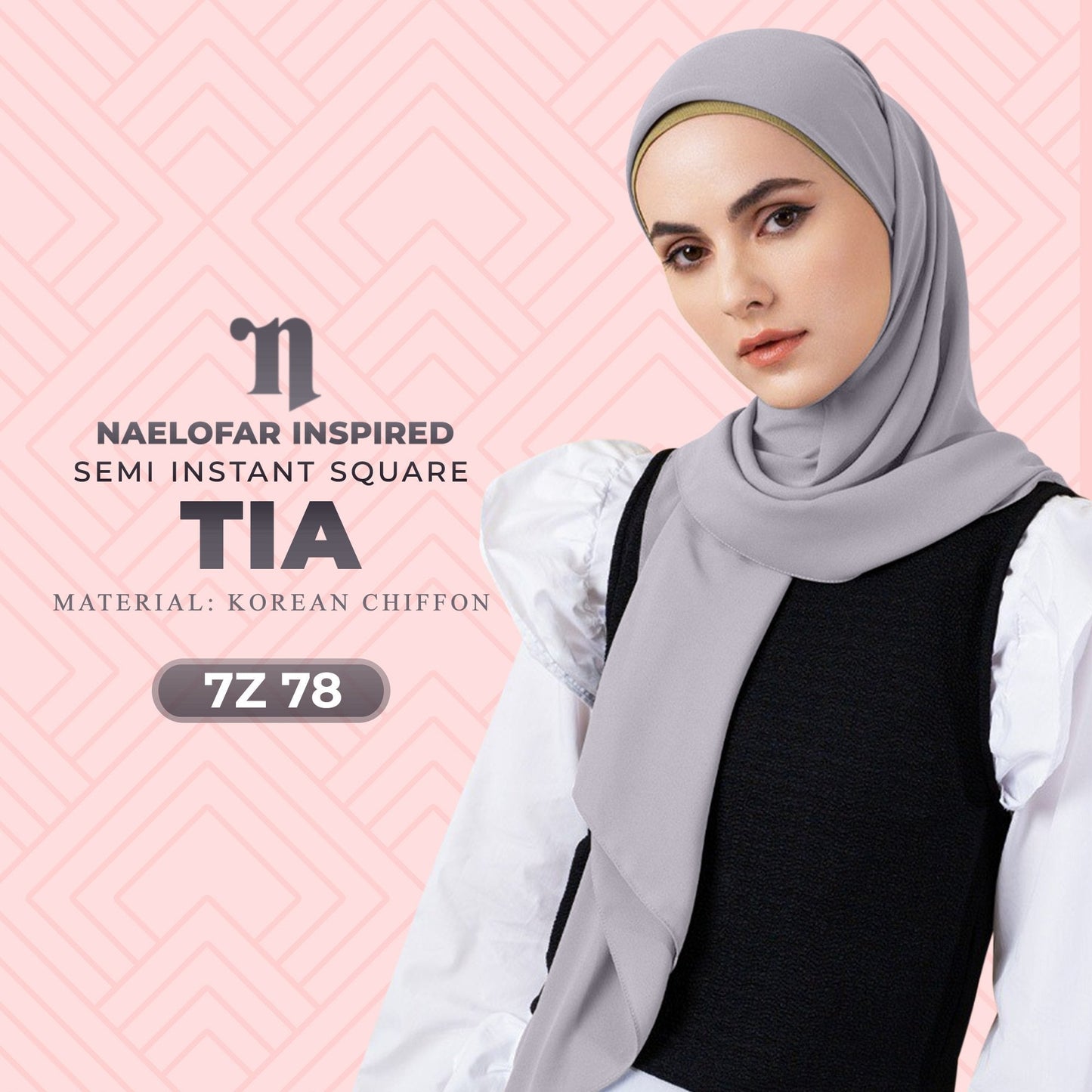 Naelofar TIA Semi Instant Square Collection RM14