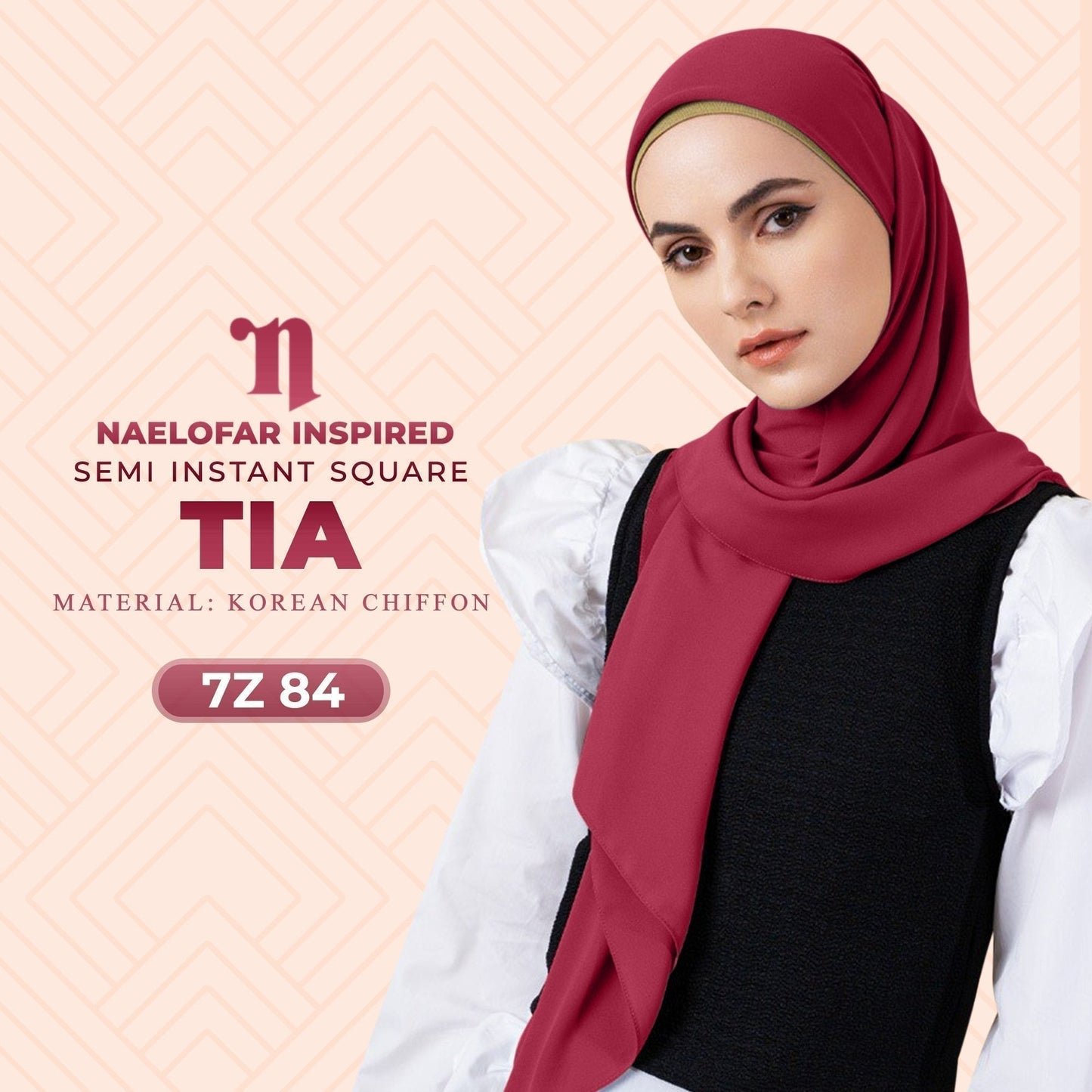 Naelofar TIA Semi Instant Square Collection RM14