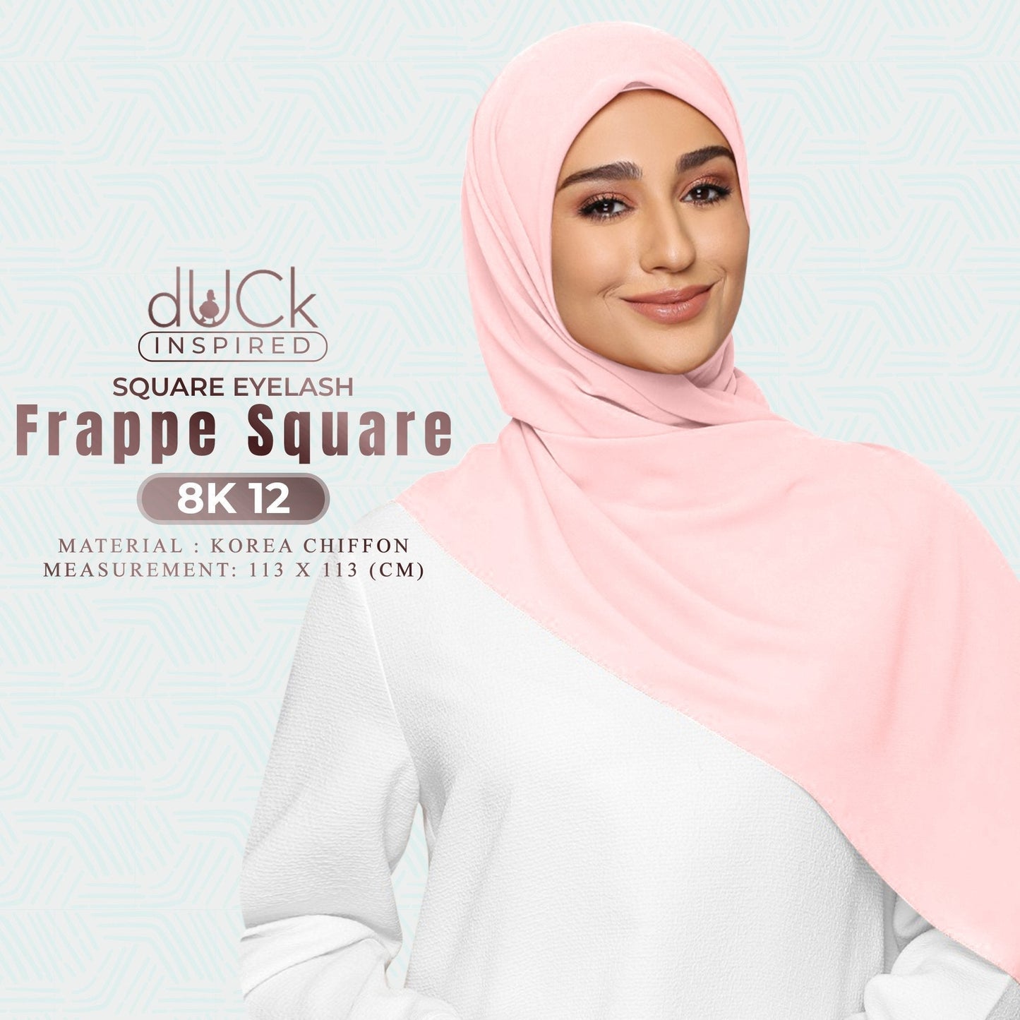 dUCk Chiffon Frappe Square Eyelash