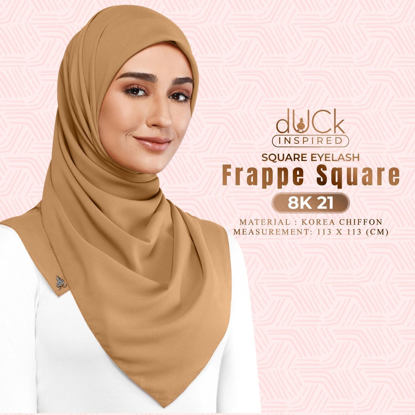 dUCk Chiffon Frappe Square Eyelash