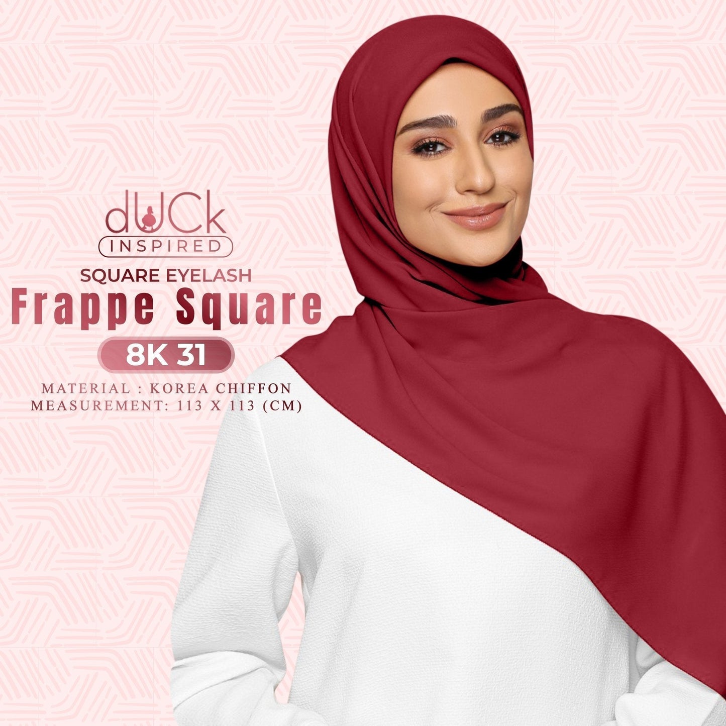 dUCk Chiffon Frappe Square Eyelash