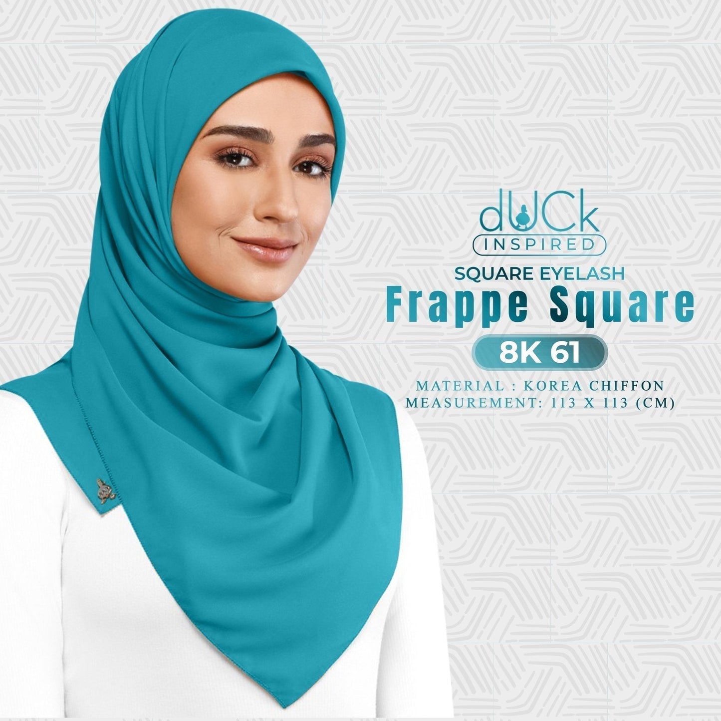 dUCk Chiffon Frappe Square Eyelash