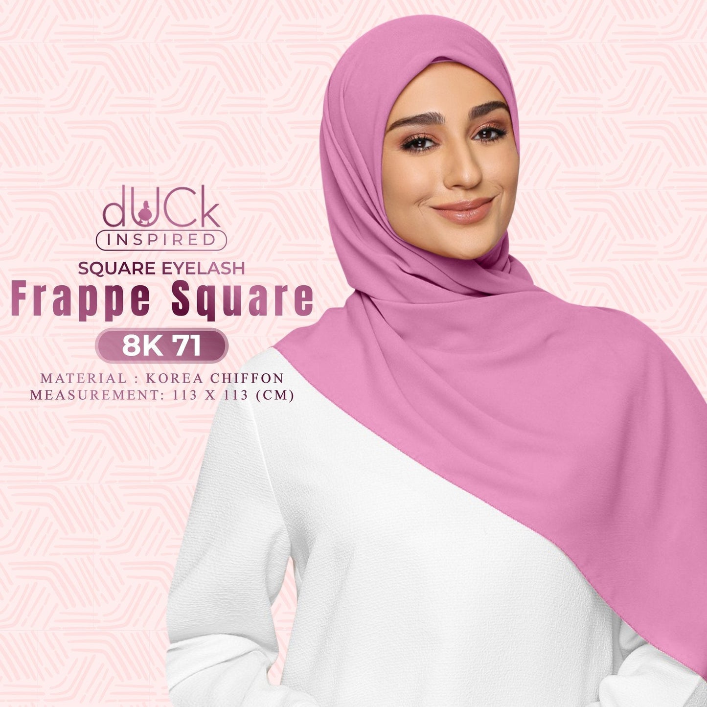 dUCk Chiffon Frappe Square Eyelash