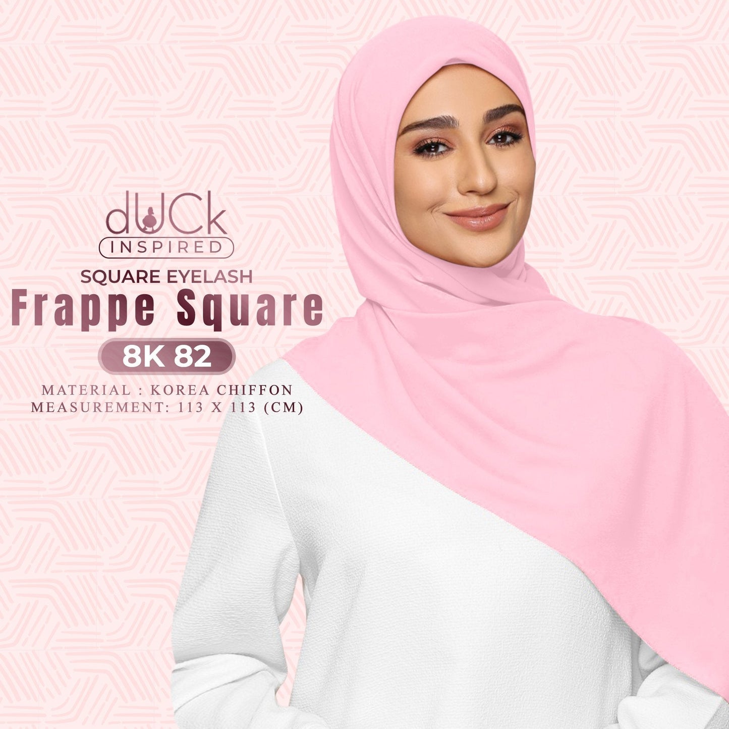 dUCk Chiffon Frappe Square Eyelash