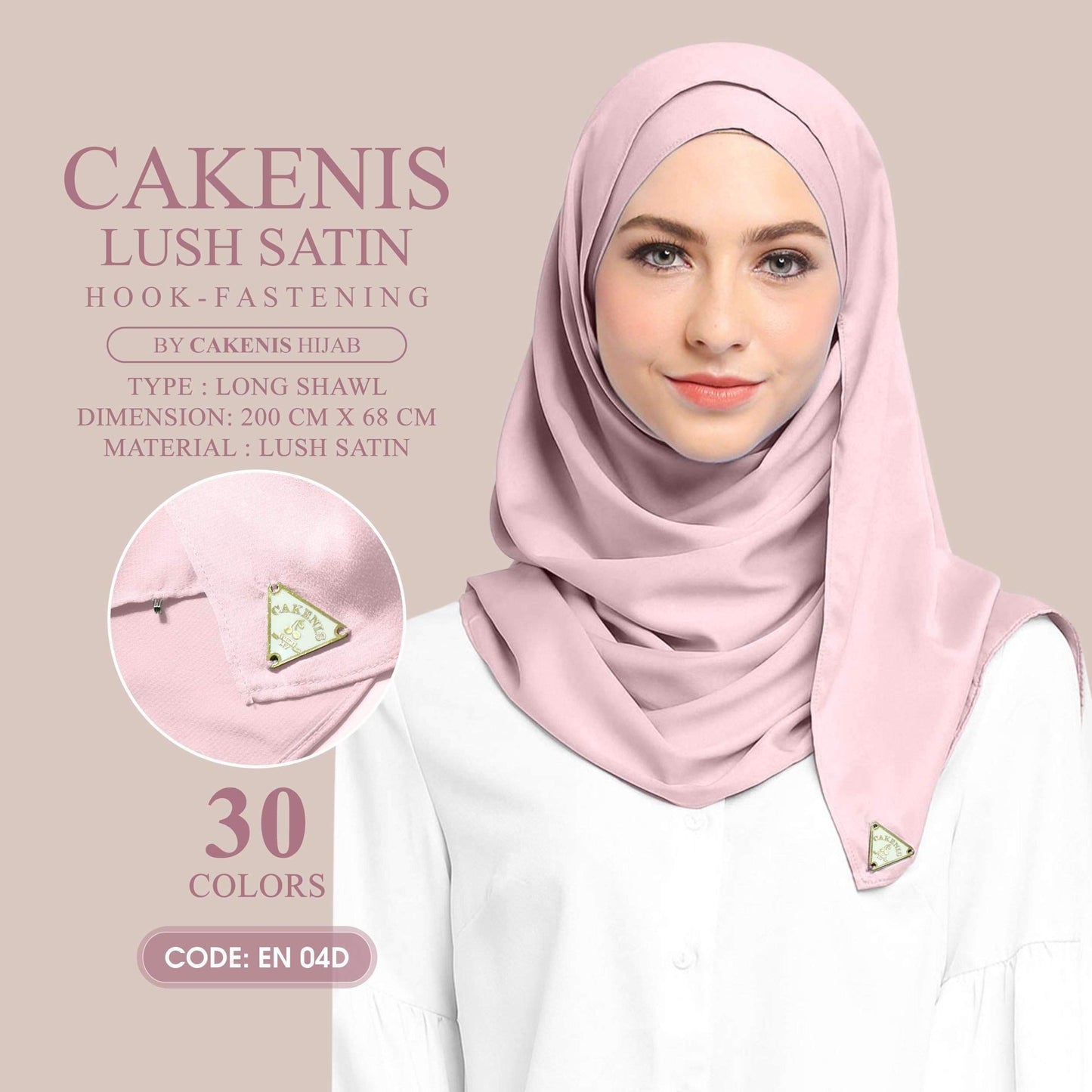 Cakenis Shawl Collection With Hook Fastening