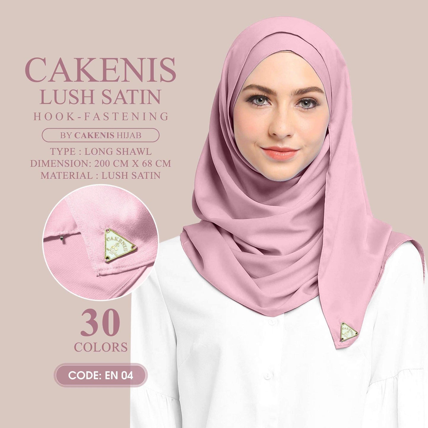 Cakenis Shawl Collection With Hook Fastening