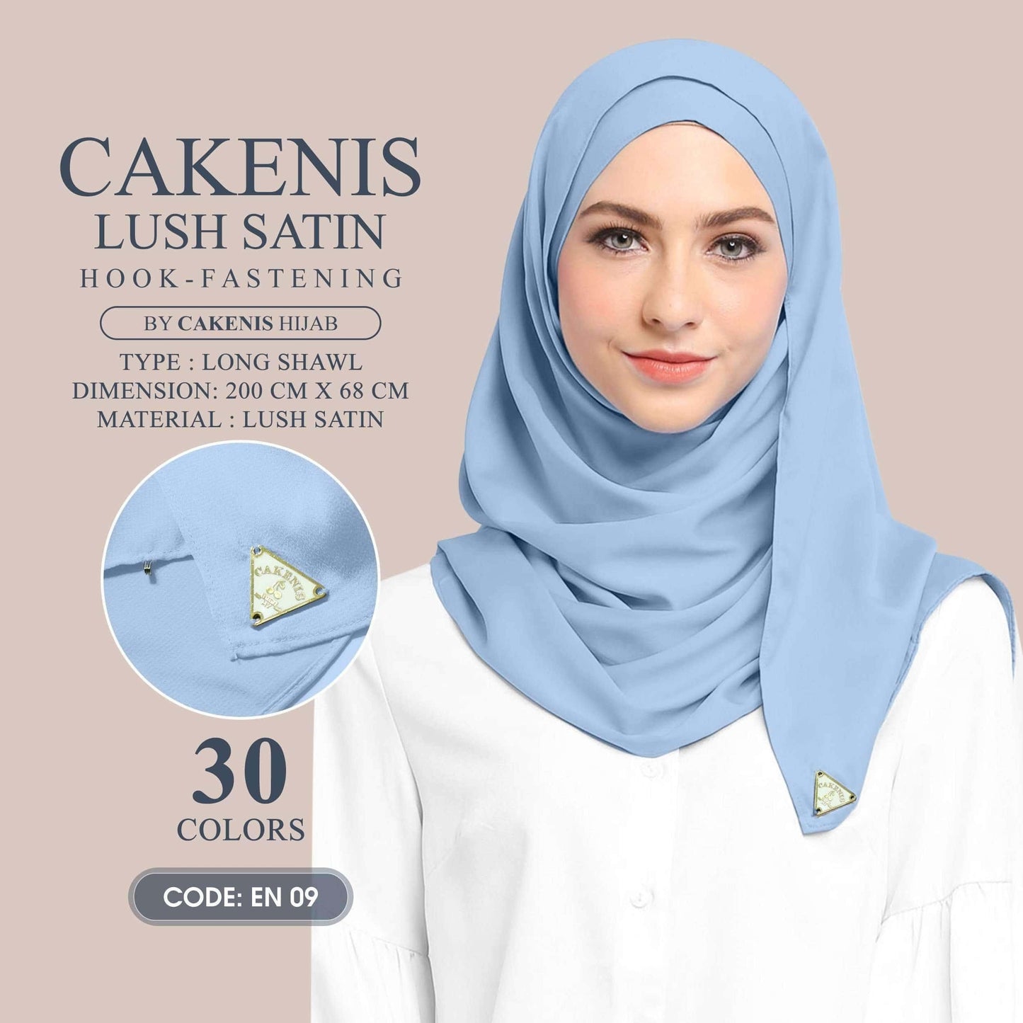 Cakenis Shawl Collection With Hook Fastening