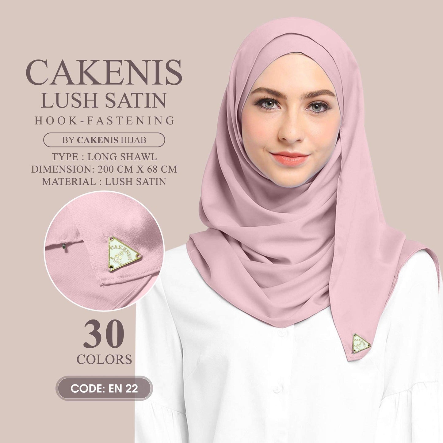 Cakenis Shawl Collection With Hook Fastening