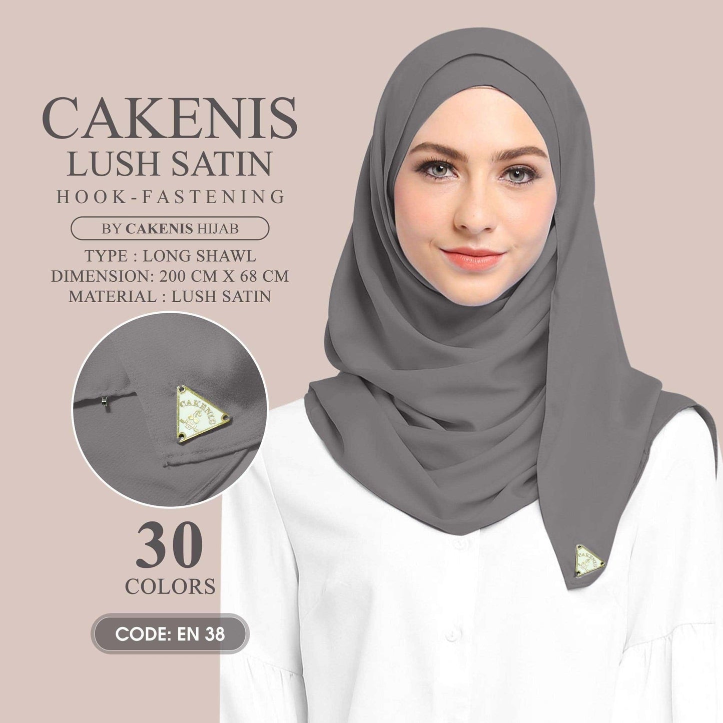 Cakenis Shawl Collection With Hook Fastening