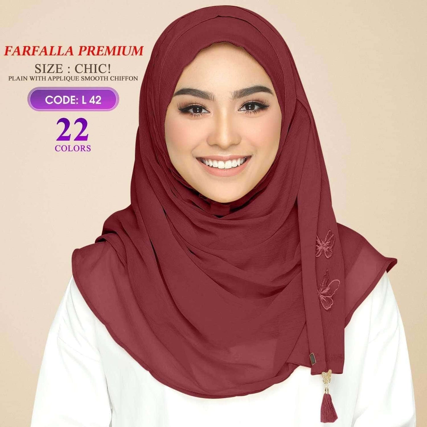 Bokitta Farfalla Premium Chic! Plain Collection RM19