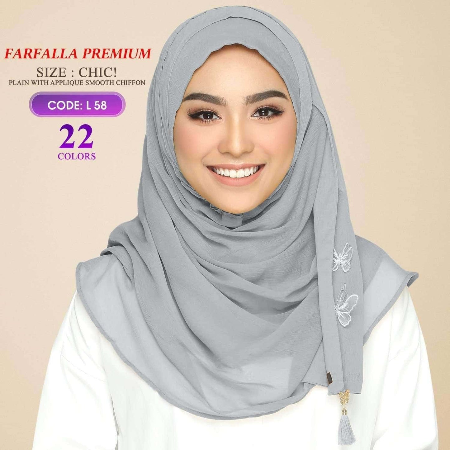 Bokitta Farfalla Premium Chic! Plain Collection RM19