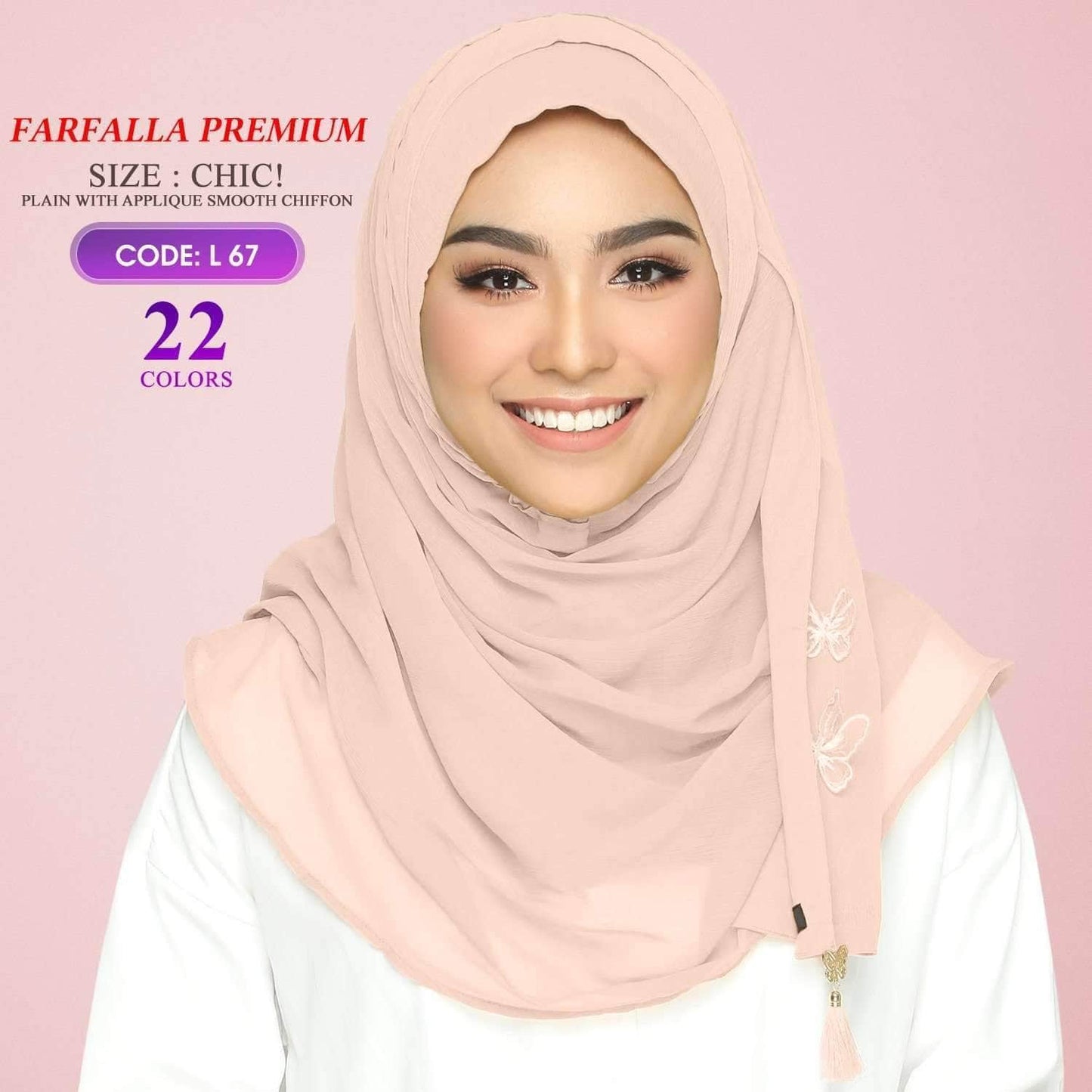 Bokitta Farfalla Premium Chic! Plain Collection RM19