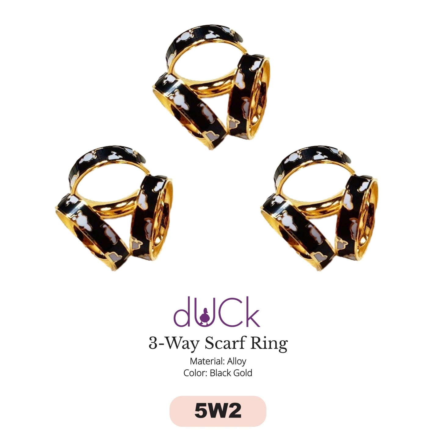 dUCk 3-Way Scarf Ring Collection RM9