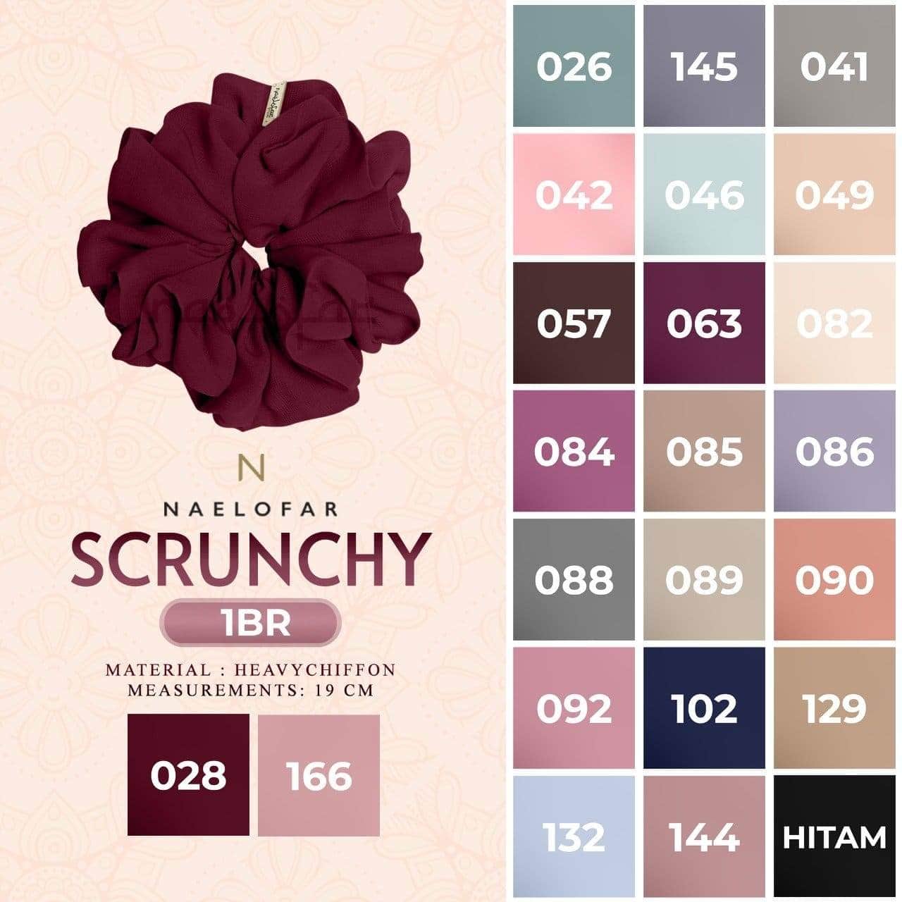 Naelofar Scrunchy Hair Tie Collection RM3