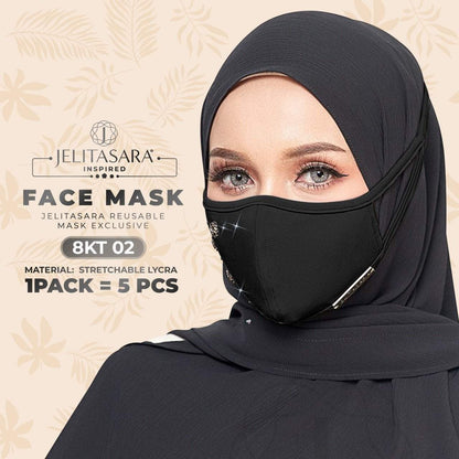 Jelitasara Exclusive Face Mask Collection - 1 Pack 5 PCS